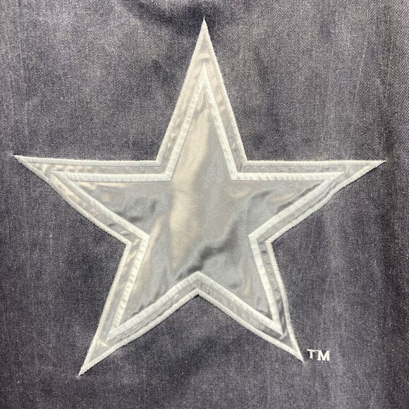 Dallas Cowboys Vintage Starter Baseball Jersey Size Large Acid Wash Embroidered - Picture 7 of 7